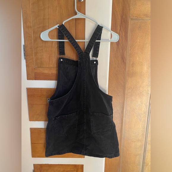 Black Forever 21 Overall Minidress, Size Small - Picture 2 of 2